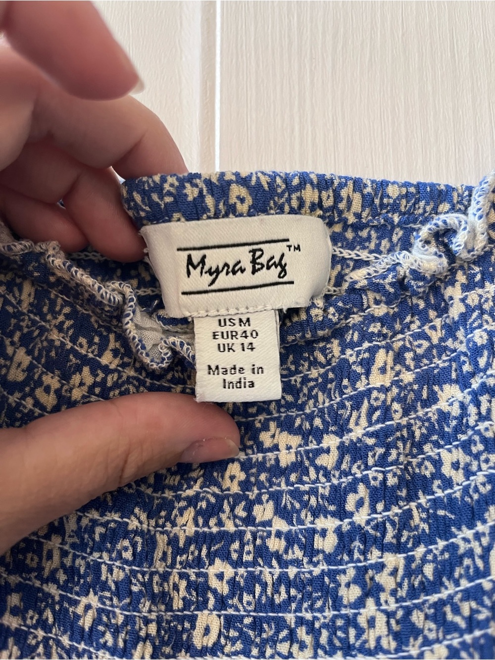 Myra Bag Blue Floral Maxi Dress - Picture 4 of 4